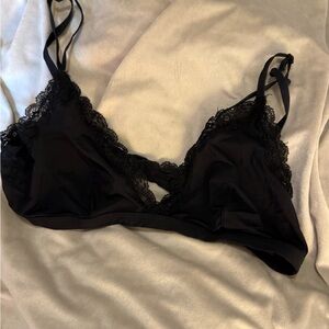 Monki Elegant Black Lace Bralette, size medium
